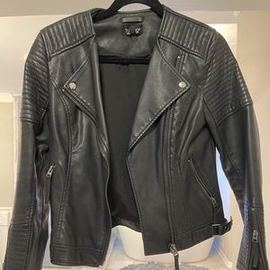 Only worn 1ce faux leather moto jacket